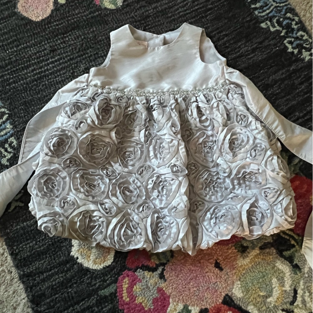 Super cute toddler special occasion dress, 18 months color, gray